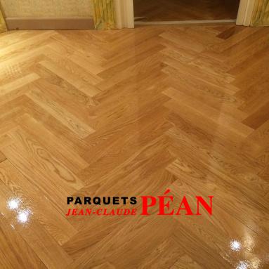 Pose parquet baton rompu après vitrification